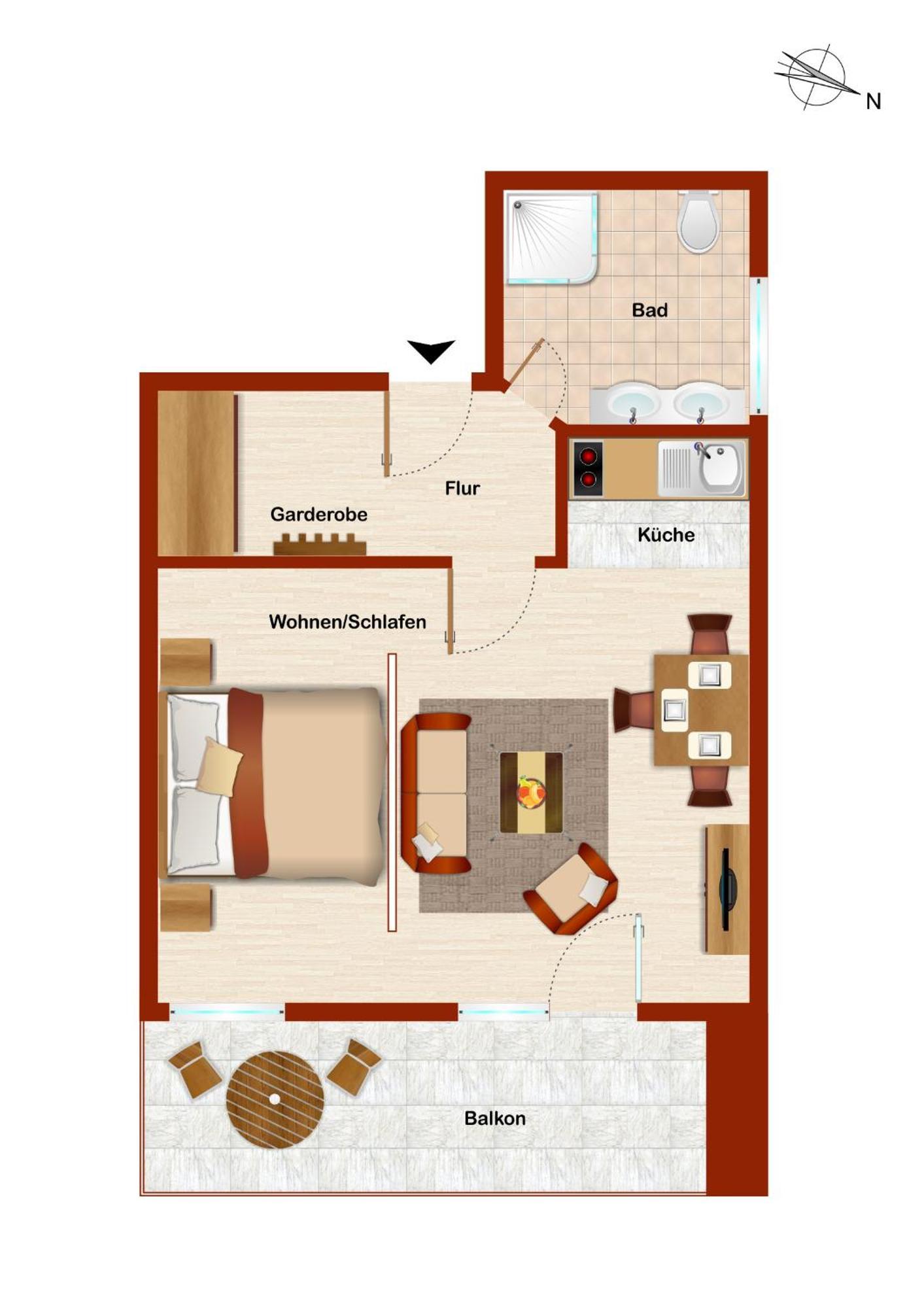 Apartment Appartementhaus Alpenrose *